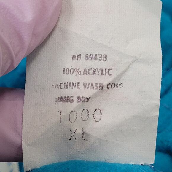 Vintage 80s MOD Gym Shorts Womens Large Blue White Trim USA - Picture 11 of 12